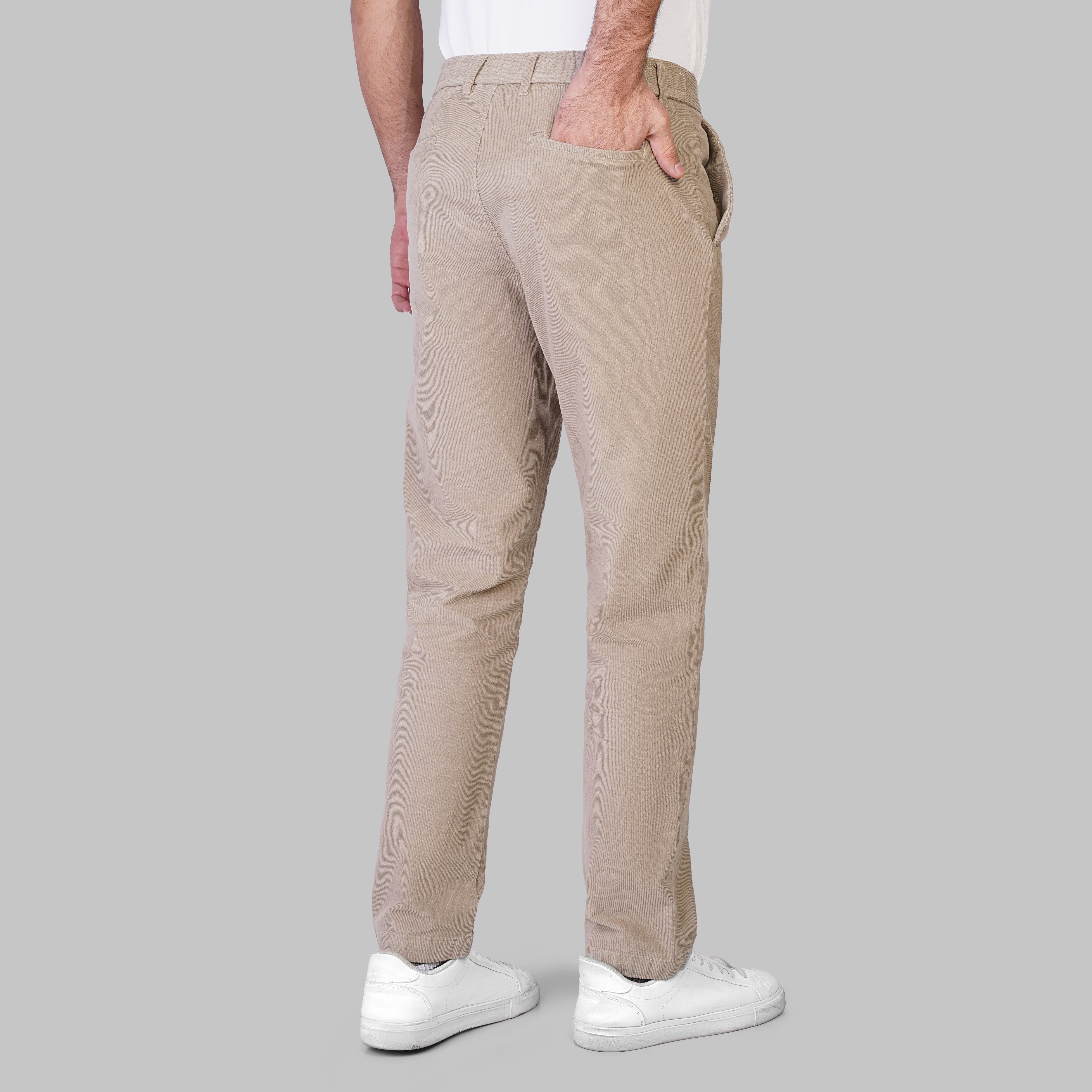 PREMIUM CORDUROY TROUSERS - BEIGE