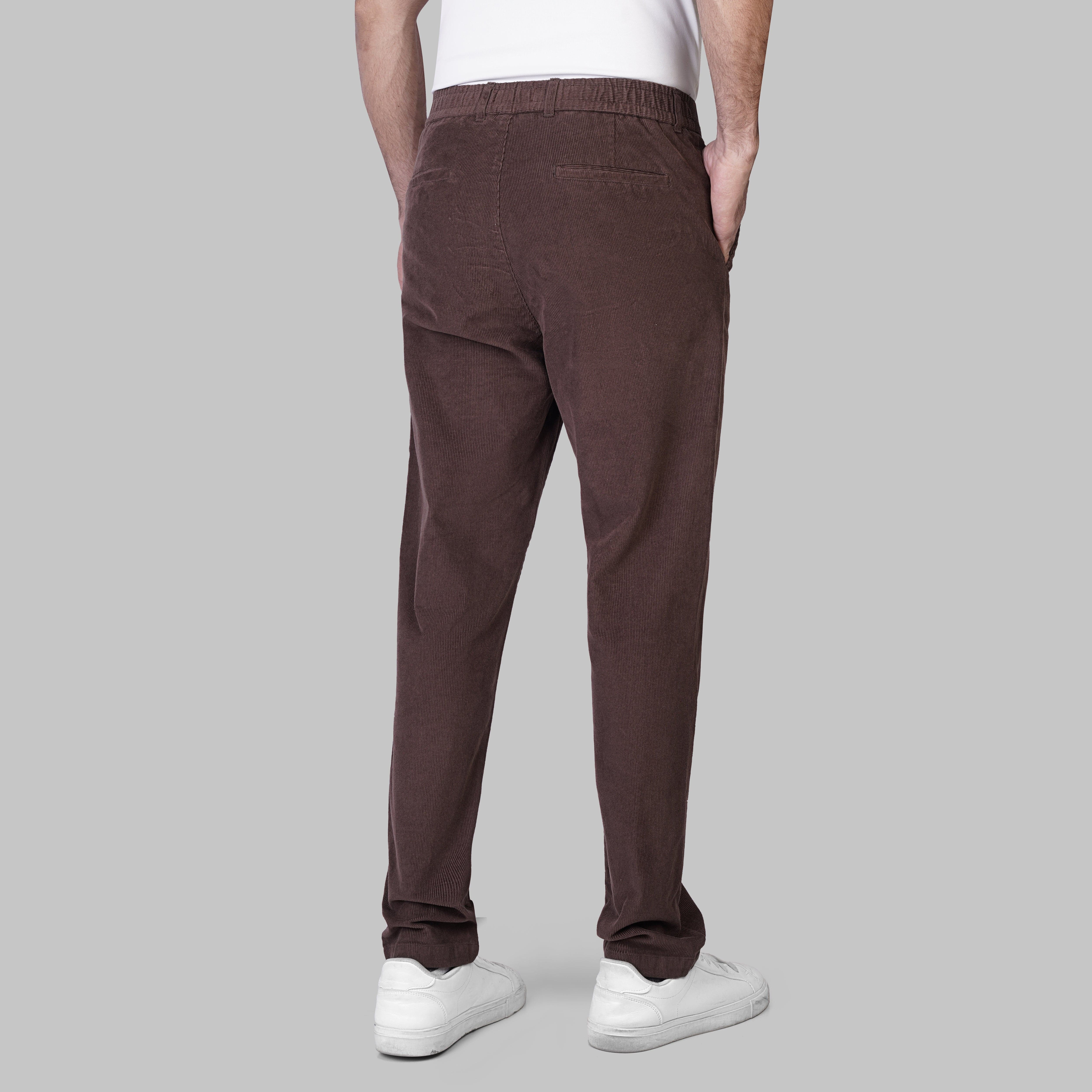 PREMIUM CORDUROY TROUSERS - BROWN