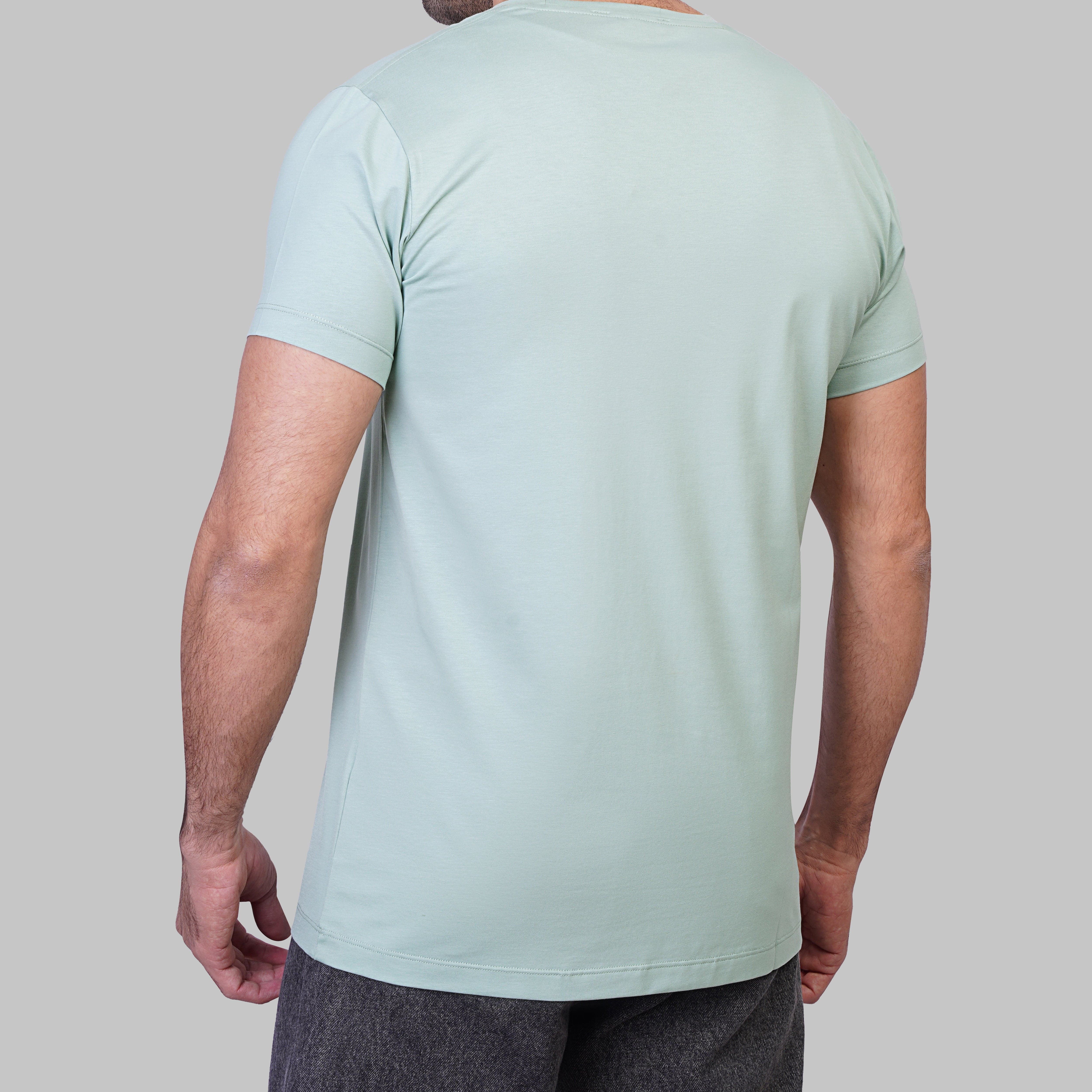 Premium Round-Neck Tshirt - GREEN PASTEL
