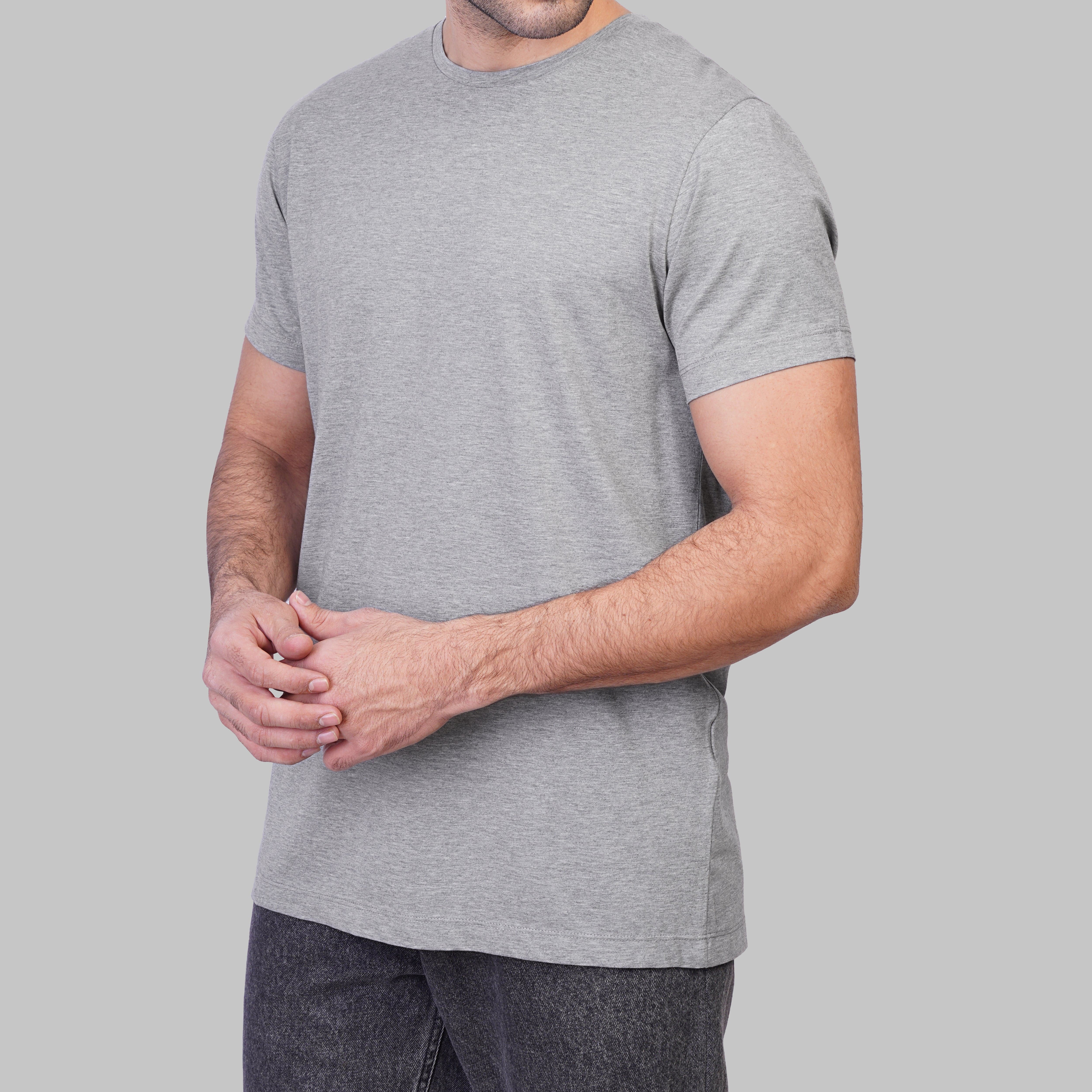 Premium Round-Neck Tshirt - GREY