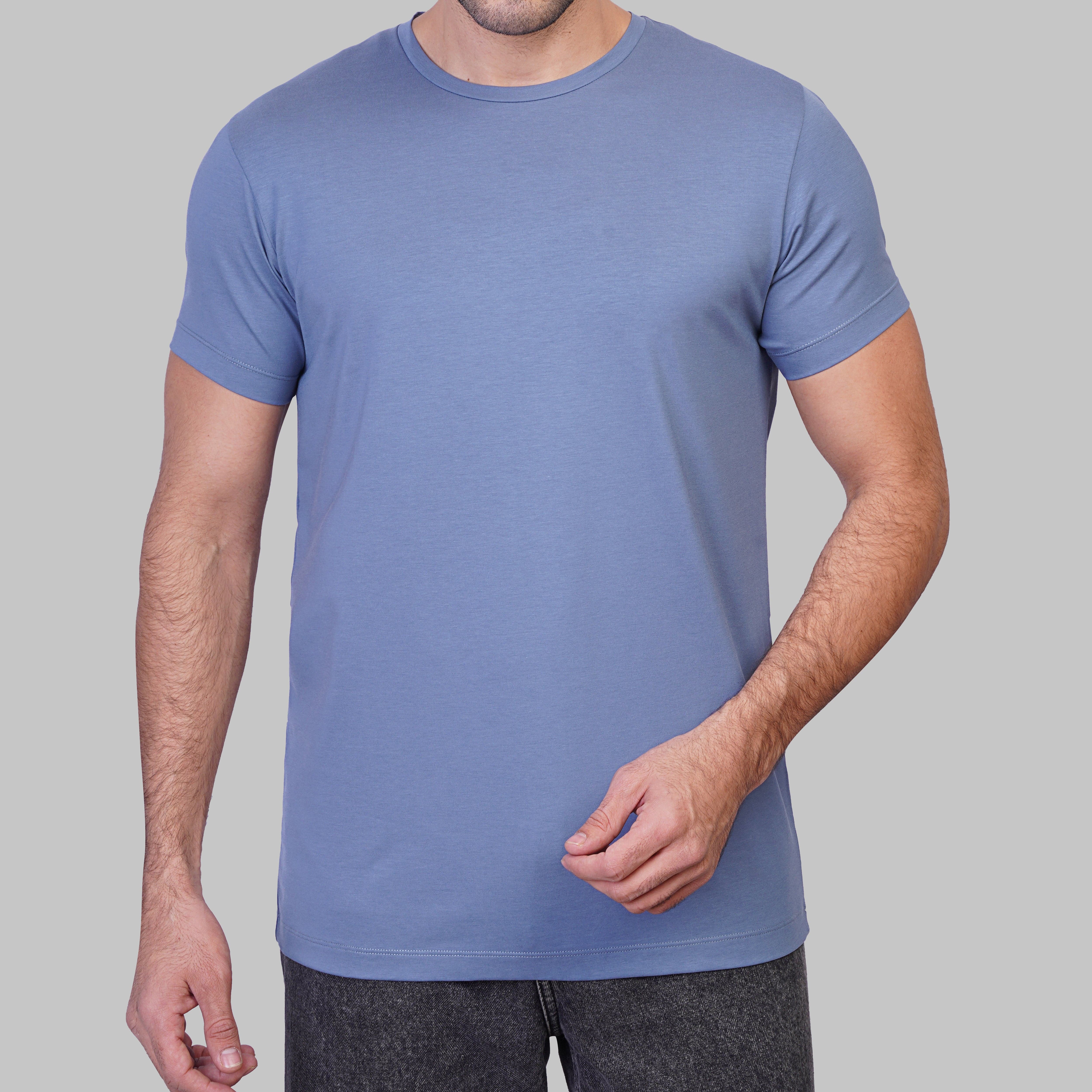 Premium Round-Neck Tshirt - INDIGO