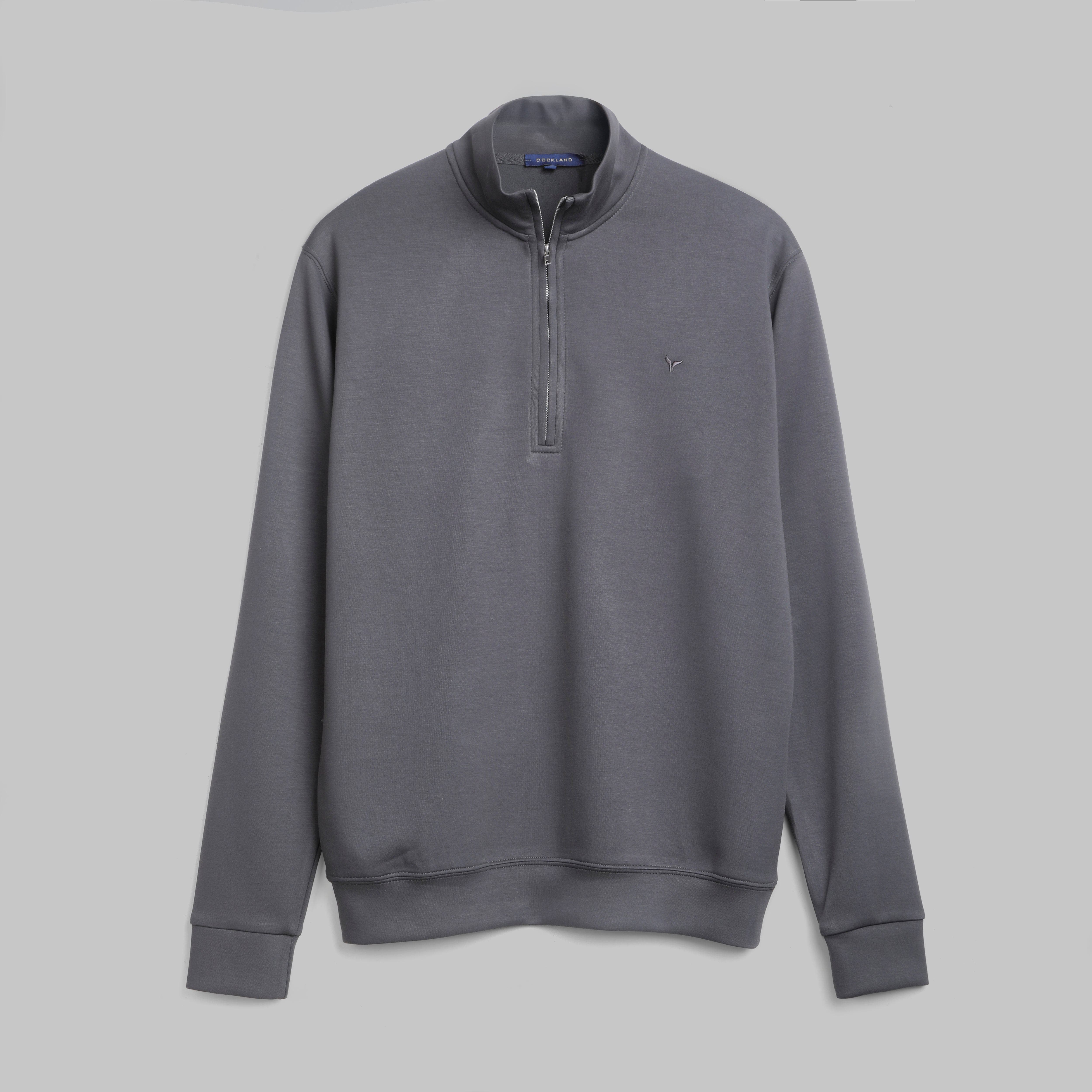 PREMIUM QUARTER ZIP SWEATSHIRT - DARK GREY