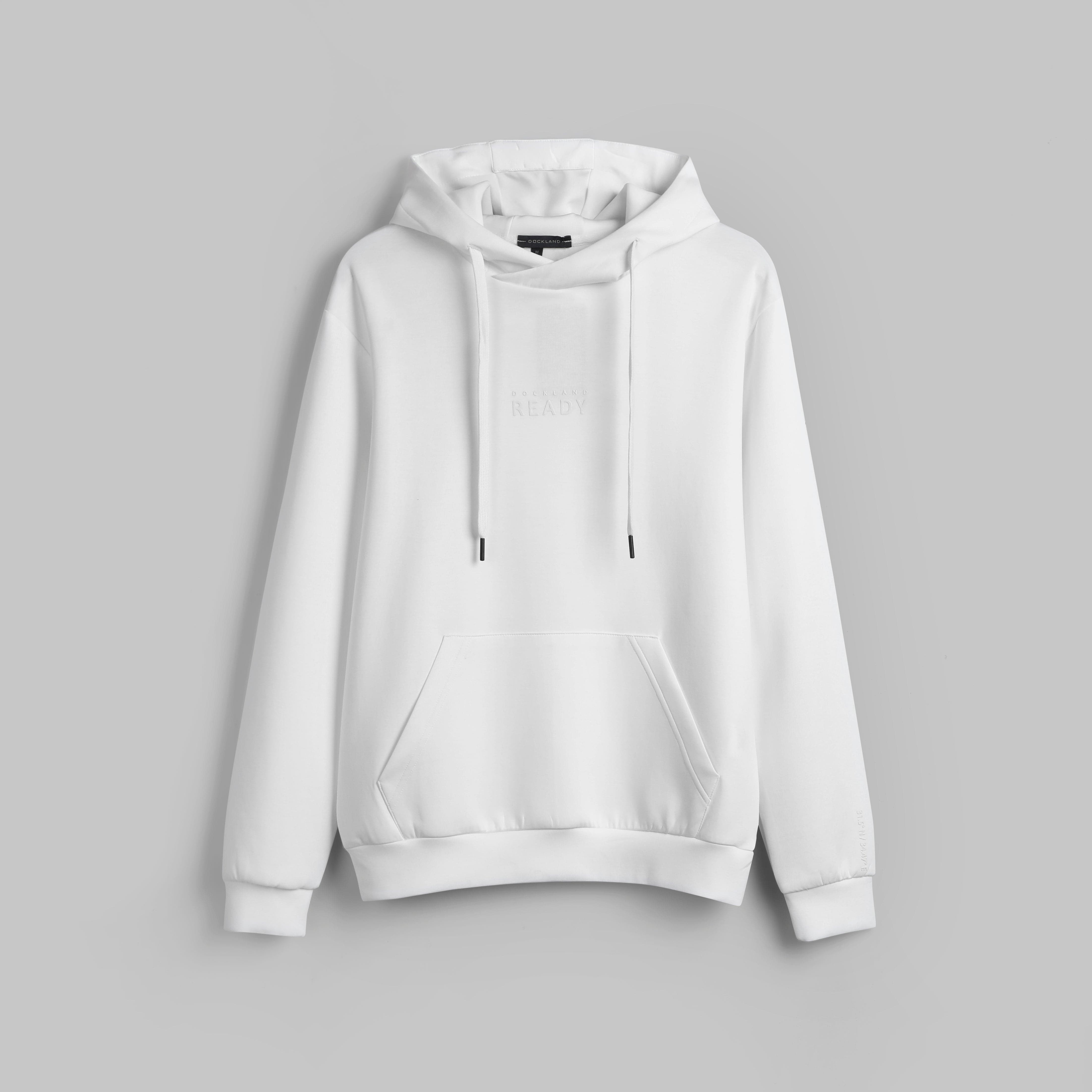 PREMIUM RAPPER EMBROIDERED HOODIE - OFF WHITE
