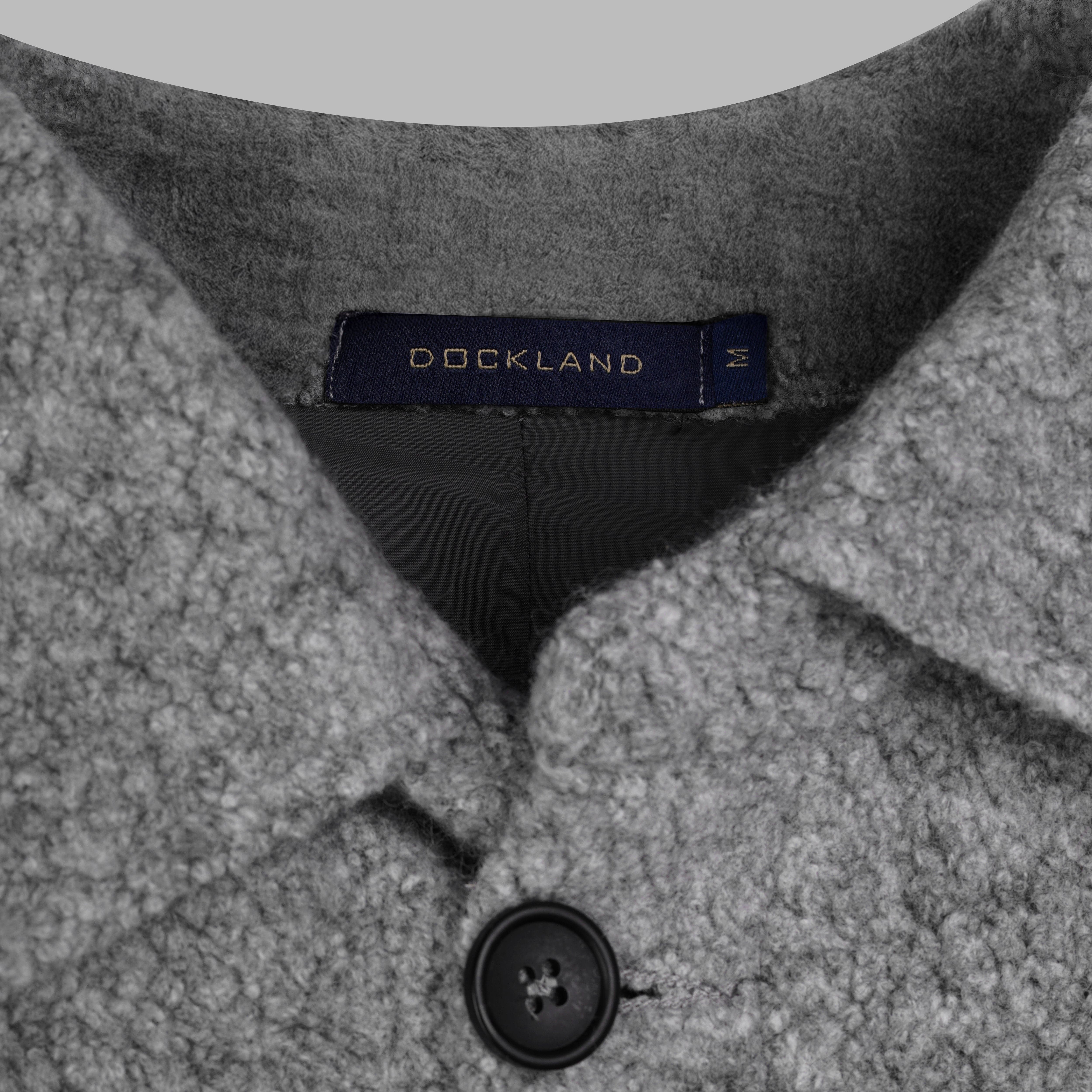 PREMIUM WOOL BUTTON-UP JACKET -  GREY