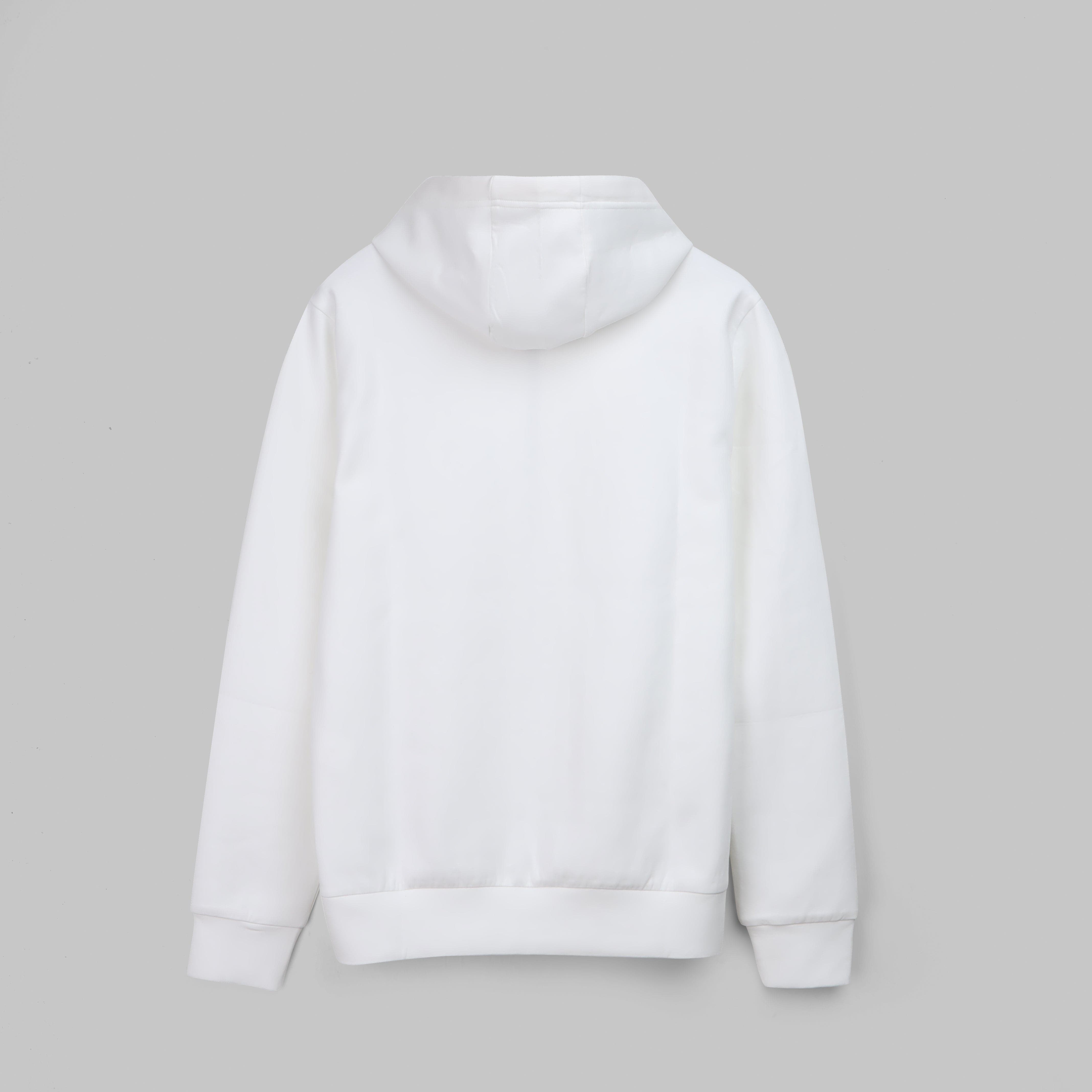 PREMIUM ZIP-THROUGH HOODIE  - OFF WHITE