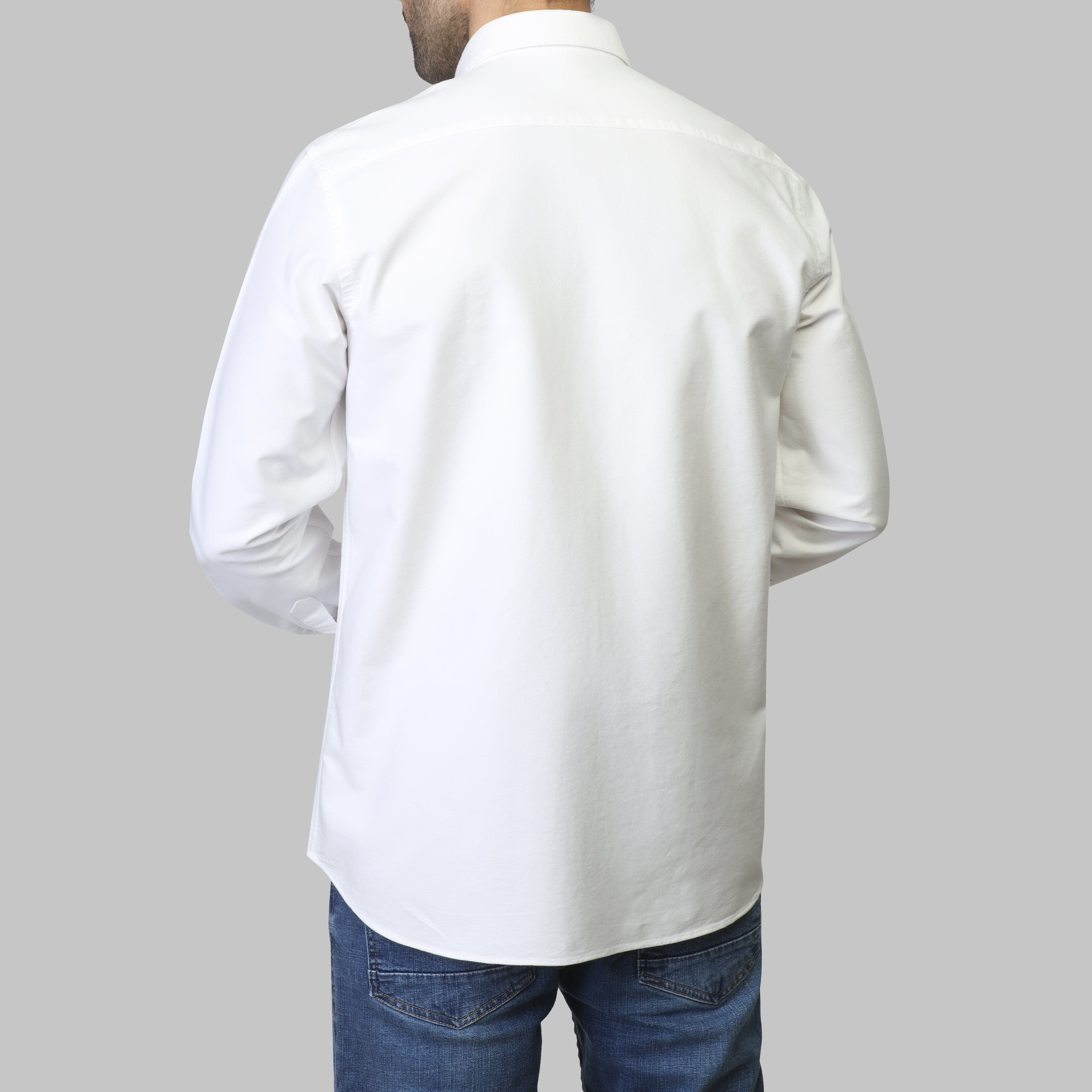 SLIM-FIT OXFORD SHIRT  - OFF WHITE