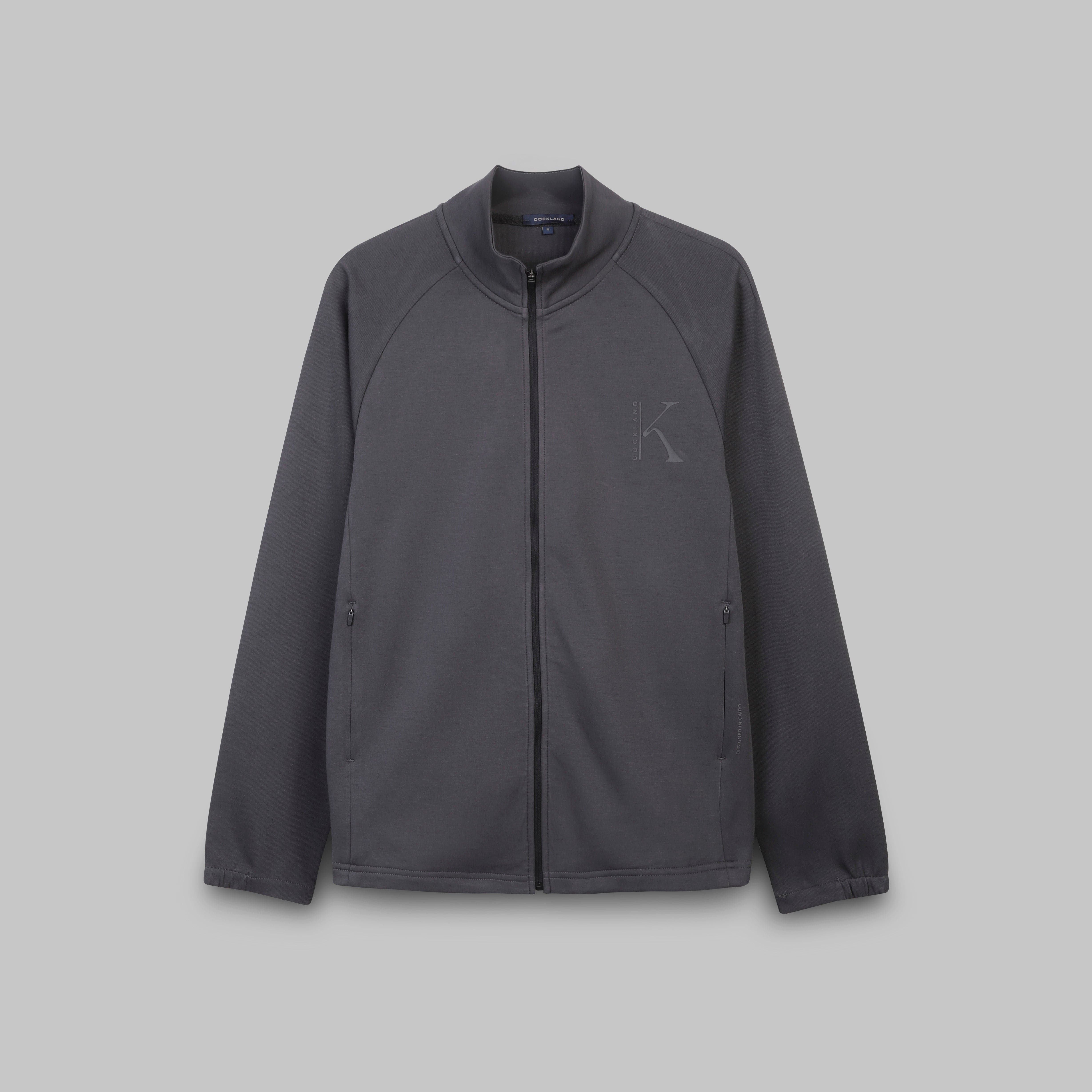 RAPPER ZIP-UP SWEATSHIRT - DARK GREY