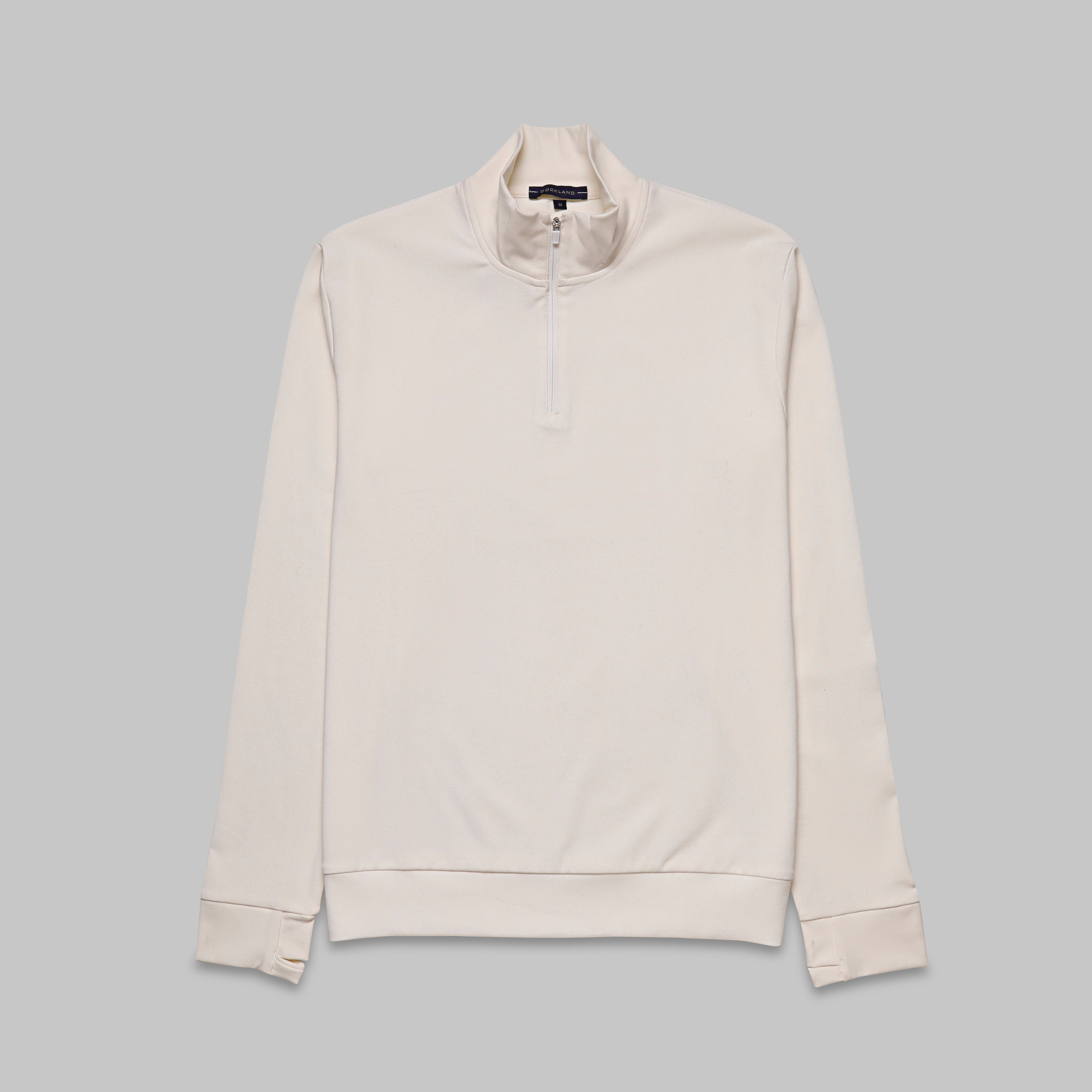 Soft Quarter-Zip Sweatshirt - OFF WHITE