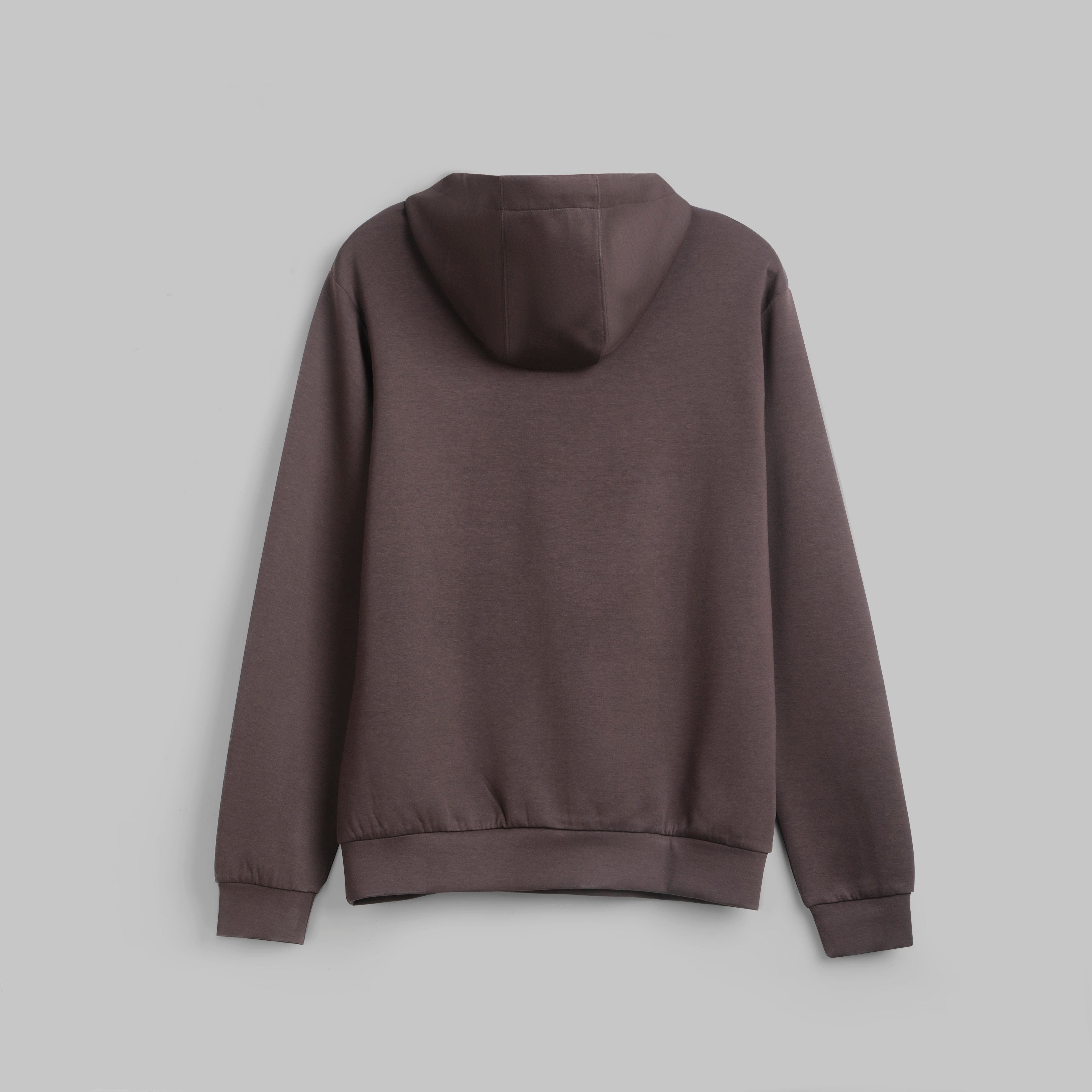 PREMIUM RAPPER EMBROIDERED HOODIE – BROWN