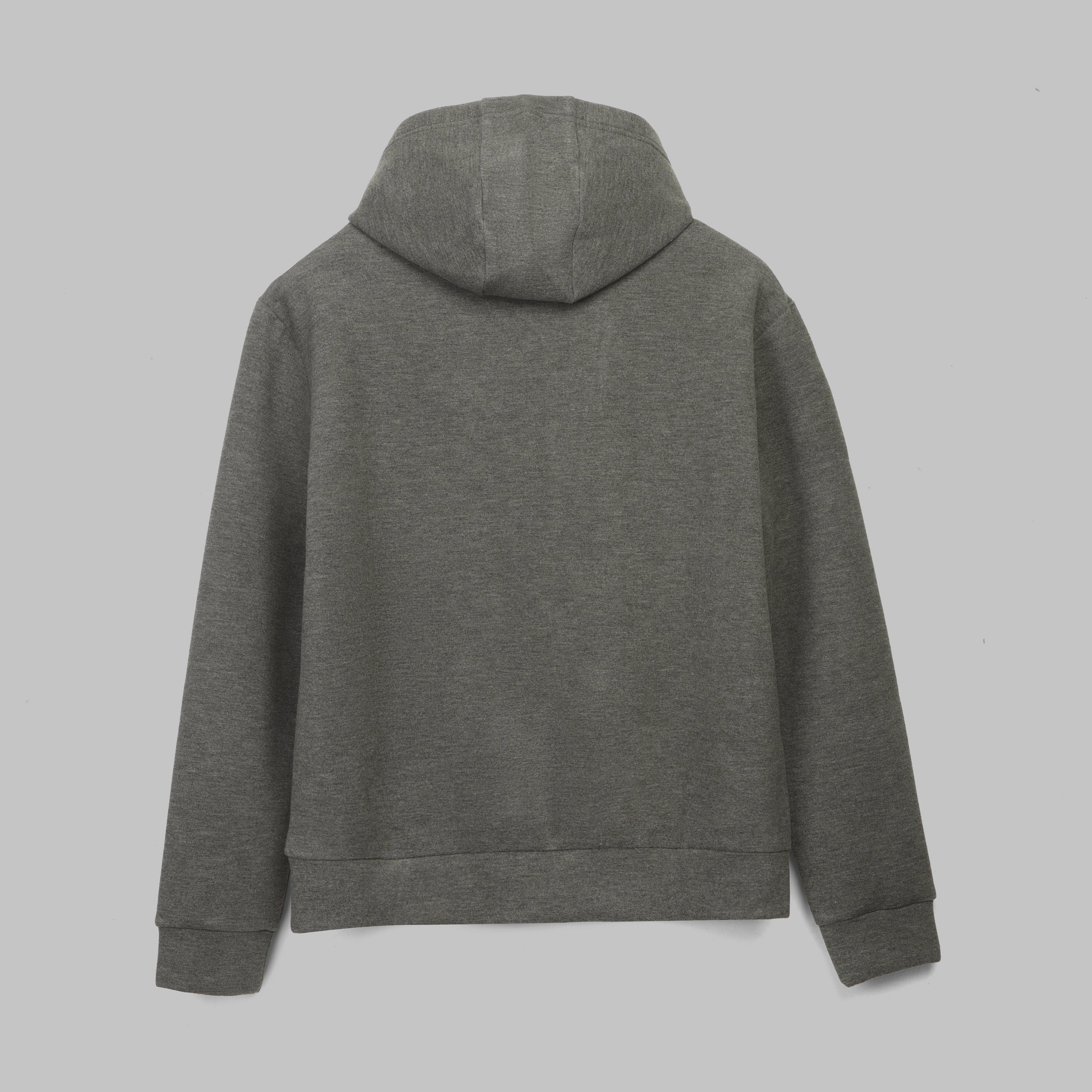 Structured Zip Hoodie - CHARCOAL